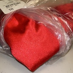 108” 40 Denier tricot red fabric