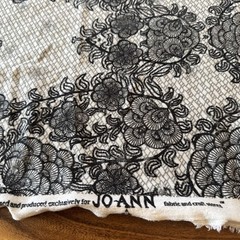 Joann Fabrics Jersey Knit Black And White Fabric 3 Yards By 54 Inches