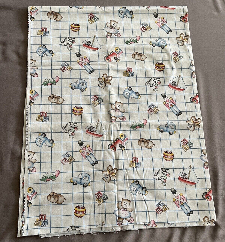 Princess Fabrics Inc 570 Nursery or Toddler Fabric 3Yards 9 Inches Uncut Fabric