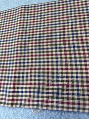 1/4 yard x 44″ Cotton Plaid Fabric Red/Blue/Beige Sewing Crafts Quilting