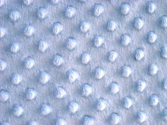 LIGHT BLUE MINKY CUDDLE DIMPLE DOT PLUSH SEW QUILT CRAFT FABRIC BTY & PRECUTS