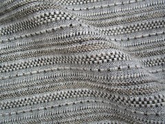 Schumacher’s Rustico Raffia Linen Blend Fabric Black White Tan Highlights 2lg pc