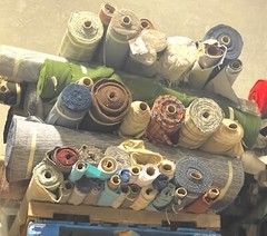 500 YARDS WHOLESALE LOT ASSORTED UPHOLSTERY FABRIC INDOOR & OUTDOOR USA MADE NEW
