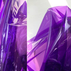 Colorful Clear PVC Fabric Matte Gloss Waterproof Sew Coat Jacket Perspective
