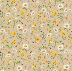 Timeless Treasures You Are My Sunshine Daisy Flowers Cotton Fabric by the Yard