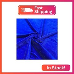 Valentina Textile Inc Stretch Velvet Fabric is 58/60″ inches Wide (1 Yard, Royal