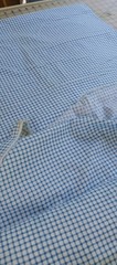 Blue Checkered .. please see photos for sizes. 190″ X 44″Inches