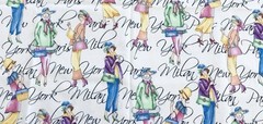 VTG 90`s FASHIONABLE LADIES NEW YORK MILAN PARIS by JOY HALL BTFE 22″x9″