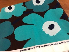 marimekko Fabric Pieni Unikko 145x50cm/57.08×19.68″/1.58×0.54yd Green marimekko
