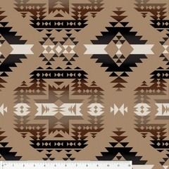 Tan Canyon Native American Fleece Fabric – 60″ Wide – Sold by Yard & Bolt