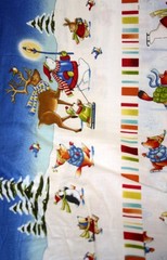 WINTER PARADE SINGLE BORDER FROM BENARTEX- 100% COTTON FABRIC