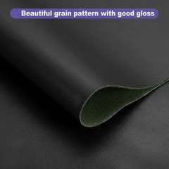 PU Faux Leather Fabric for 0.4 Yards Material Black