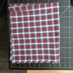 4 One Yd cuts Tartan Plaid, Red, Blue, White, Green 100% cotton