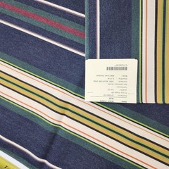 Ralph Lauren discontinued green blue red yellow tripe Fabric 26″ x 25”