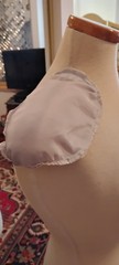 SGL6 GREY COVERED 1″ FOAM RAGLAN ROUNDED SHOULDER PADS FOR DRESSES BLOUSES