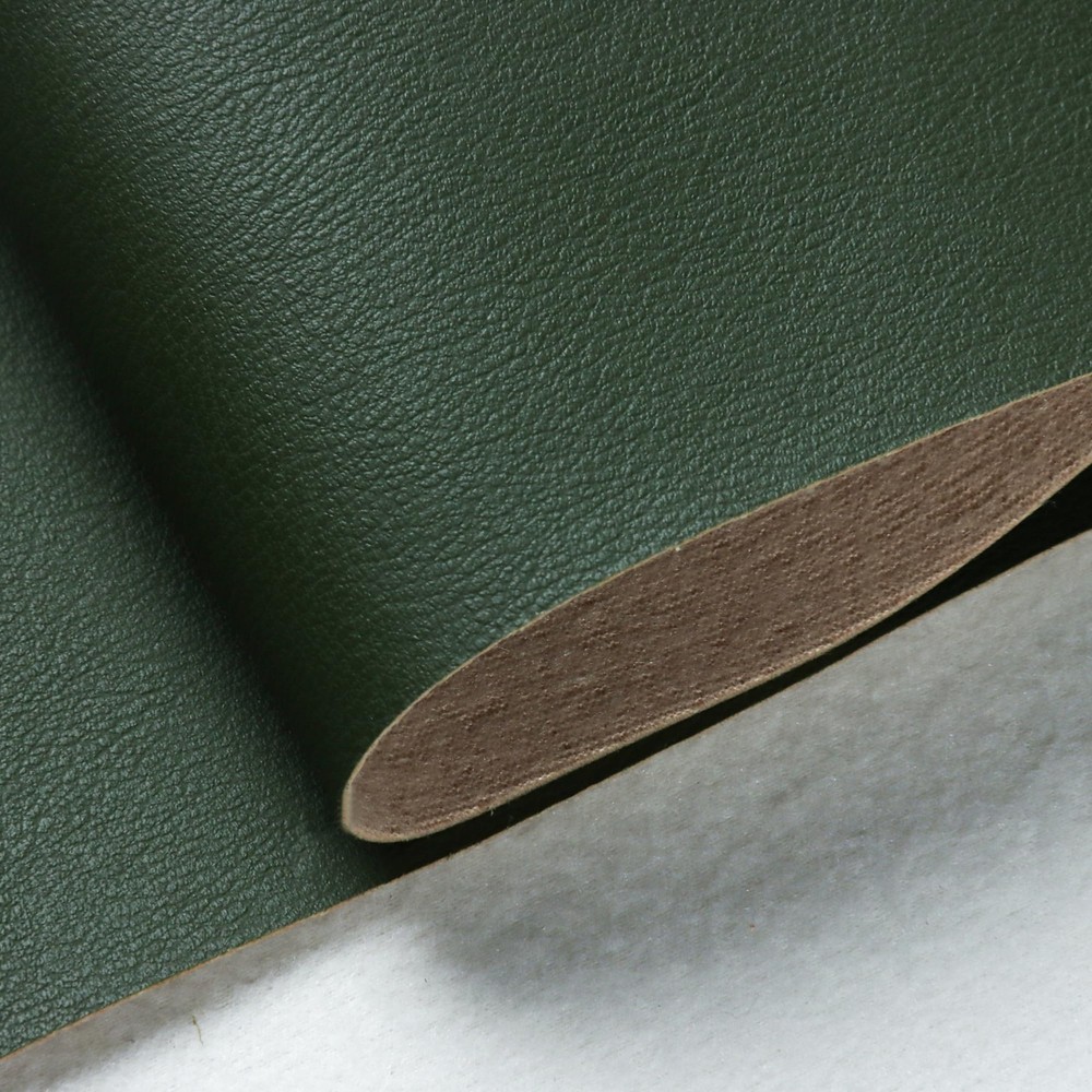 1 Yard Marine Vinyl Faux Leather Upholstery Fabric Sheets Dark Green Sofa