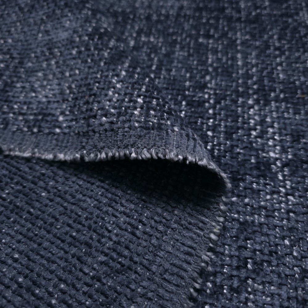 Rustic Blue Boucle 54″ By The Yard Solid Heavy Textured Upholstery Fabric