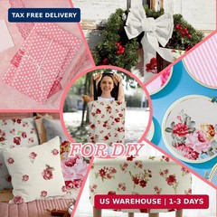 42Pcs Pink Charm Packs for Quilting, 100% Cotton Fabric Squares 5 x 5Inch Pre-Cu