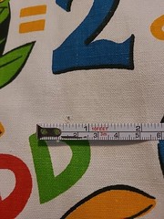 Vtg House ‘N Home Fabrics Cotton Home Decor Novelty Nursery Fabric Animals Math