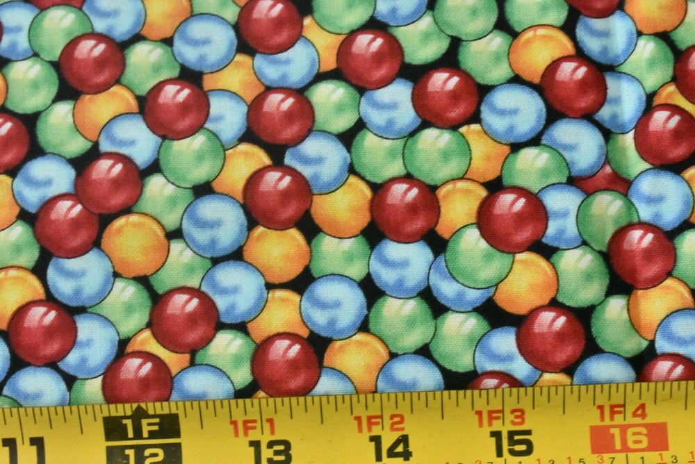 By 1/2 Yd, Red Gold Blue Green Marbles Quilt Cotton/Avlyn/Boys will be Boys,6466