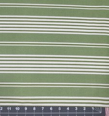 B123 3 1/2 Yards Green Stripes Waverly Inspirations Screen Print Fabric 45″