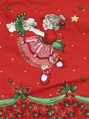 Sweet Ballet Christmas Fabric Border BTY Patty Reed Designs 2004 Laurie Campbell