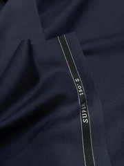 NAVY Blue Suiting Fabric Super 150s Wool SCABAL Luxury Dishdasha made in UK 3.5m