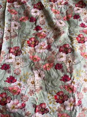 Luxury dress fabric. Made in Italy. Cotton 60%, linen 40%