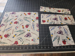 UNFINISHED quilting Project Nursing Hospital Doctor Scrub Cotton cut up sizes