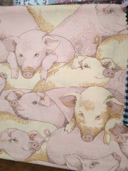 Lot of 12, Fabric, floral, animal print, leaves, veggies, multicolor, 1lb 9oz