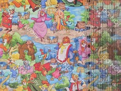 Custom 100% Cotton Woven Fabric Robin Hood Movie Cartoon By The 1/4 Yard 9×56