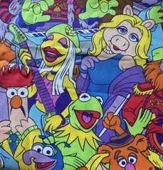Muppets TV & Movie Characters Cartoon Print Multicolor Quilting Crafts Fabric
