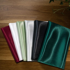 KKJIAF Black Satin Fabric, 63″ Wide Shiny Silky Fabric for Dress, Shirts, Table