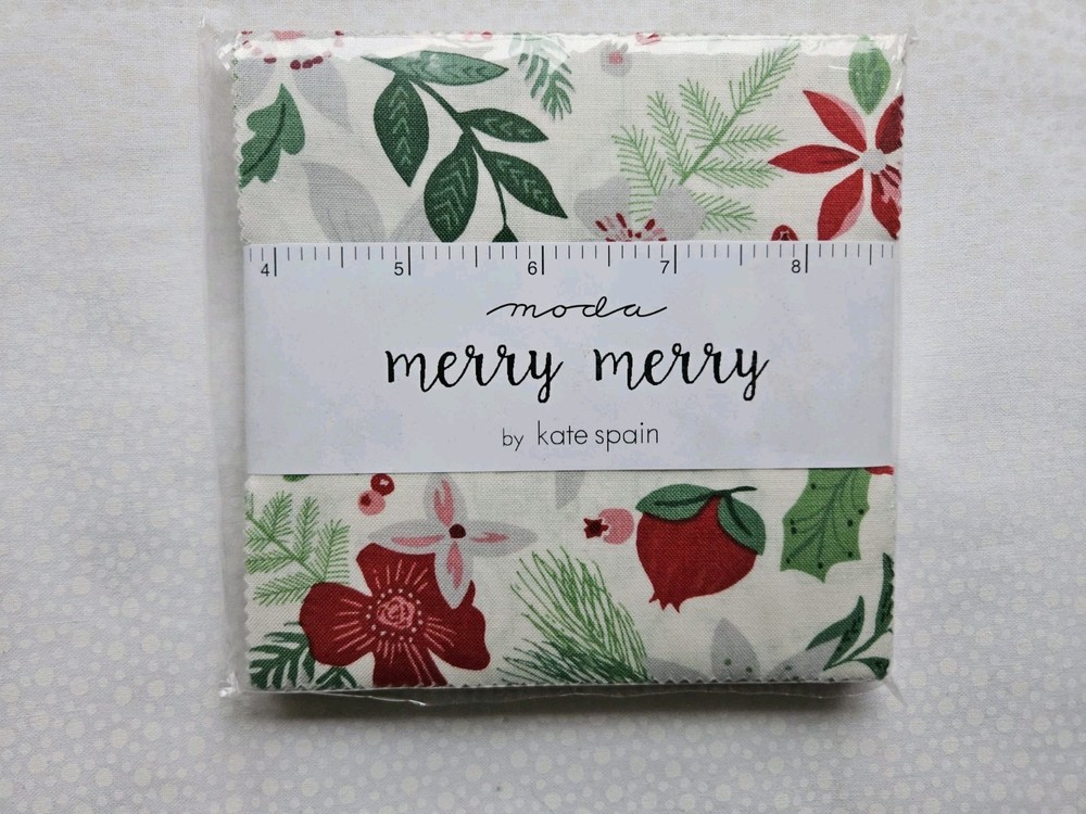 Moda Merry Merry by Kate Spain charm pack rare new 42 5″ Christmas winter