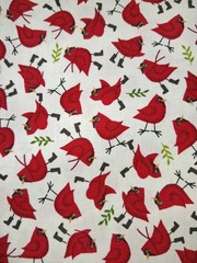 Cardinal In Boots Fabric 2yds