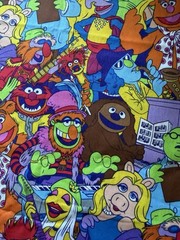 Muppets TV & Movie Characters Cartoon Print Multicolor Quilting Crafts Fabric