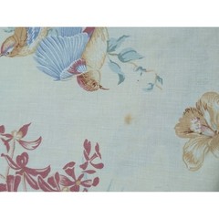 Vtg 90s Jean B 5th Avenue Floral Bird Fabric Lot SCRAP Remnant inches to yards