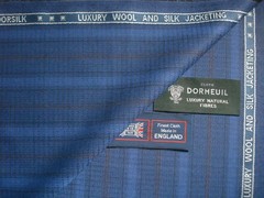 DORMEUIL WOOL & SILK JACKETING, SUITING FABRIC “Dorsilk” MADE IN ENGLAND = 2.0 m