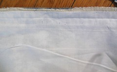 Waverly Inspirations Navy White Rose Toile Fabric 2 Unfinished Curtain Panels