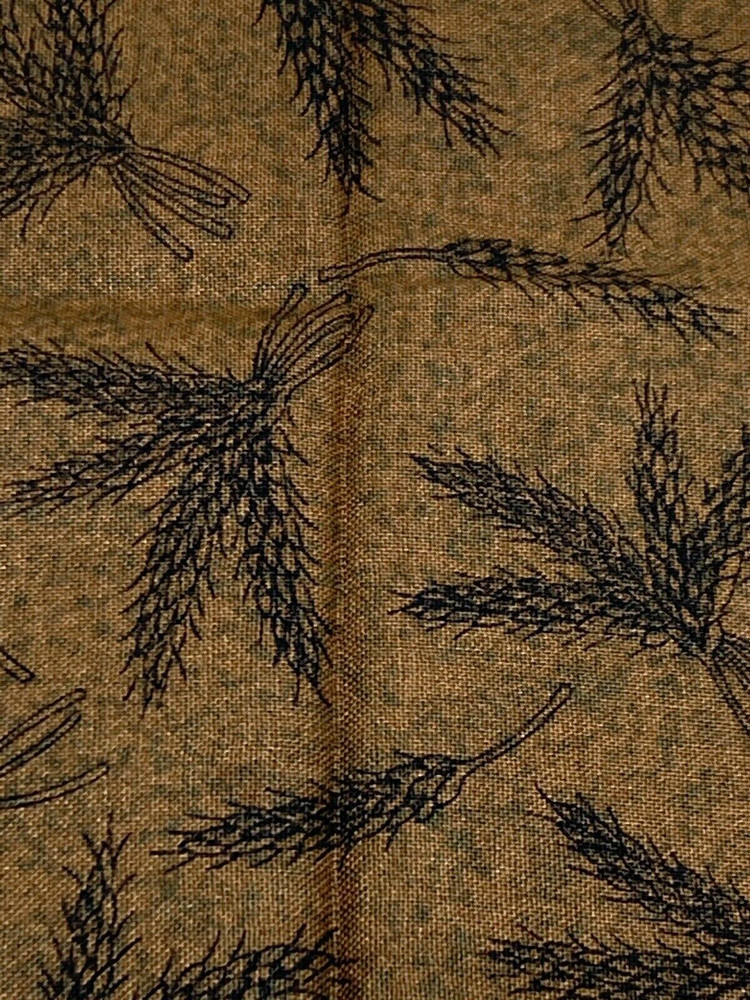 Bundles of Wheat on Brown 1/2Y x 44″W David Textiles Cotton Fabric