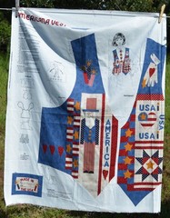 Patriotic Americana Adult Vest Fabric Panel XS-L Cut/sew
