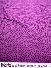Dots Natural World Snow Leopard Designs Free Spirit 4 Yards PWSL044 Purple