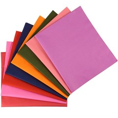 17 pcs 18″ x 22″（46 * 56cm）Cotton Fat Quarter Bundle Assorted Colo