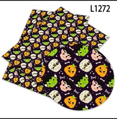 Mix 7 PCS 45cmx135cm Colorfull Printed Disney Cartoon Pattern Synthetic Leather