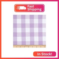 Richcheck 60″ Gingham Check 1″ Lilac, Fabric by the Yard