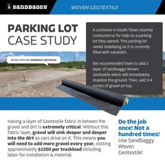 6 oz Woven Geotextile Fabric (USA MADE) | Heavy Duty Driveway & Road Stabilizer