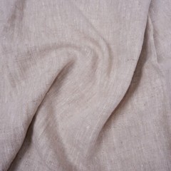 HEAVY Pure 100% LINEN – oatmeal – Natural Washed Fabric 240gsm European flax