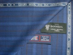 DORMEUIL WOOL & SILK JACKETING, SUITING FABRIC “Dorsilk” MADE IN ENGLAND = 2.0 m