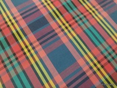 Multicolor Cotton Poly Blend apparel fabric. Lightweight up to 45″ BTY