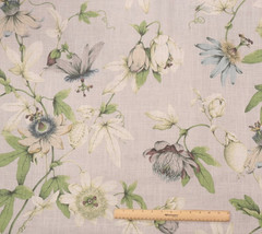 Country Cottage in Dove BTY 54″ Wide P Kaufmann 55% Linen 45% Rayon Floral Taupe